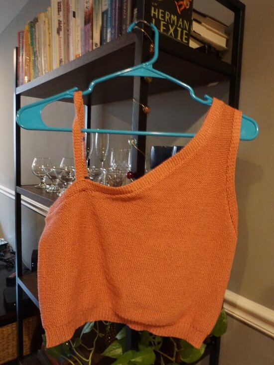 Jack by BB Dakota Tops - Knit One-Shouldered Cropped Tank